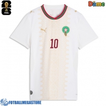 Fotballdrakt Dame Marokko Brahim Diaz #10 Bortedrakt VM 2026 Kortermet